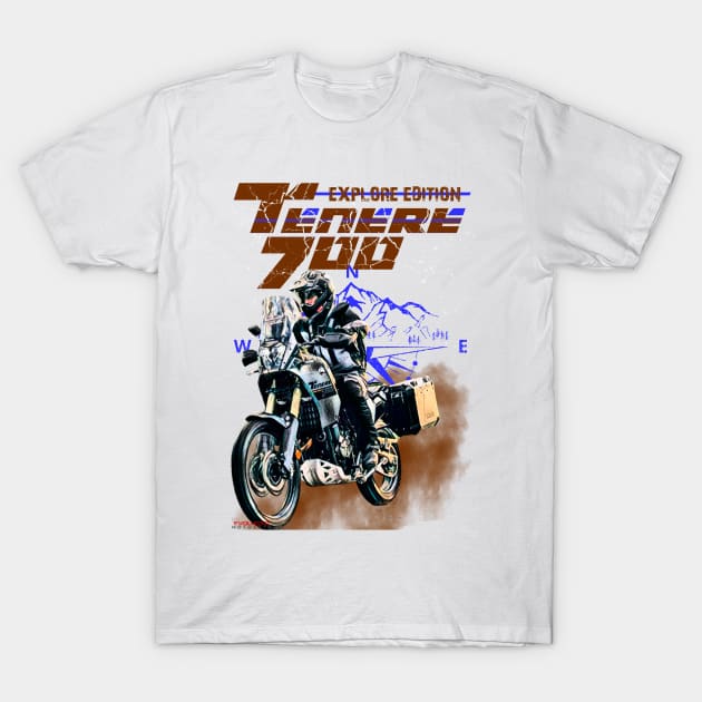 Tenere T7 700 T-Shirt by EvolutionMotoarte